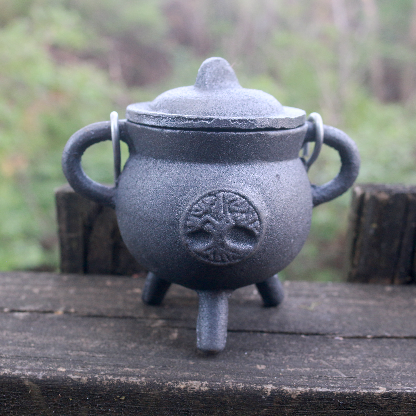 Tree of Life Mini Cast Iron Cauldron