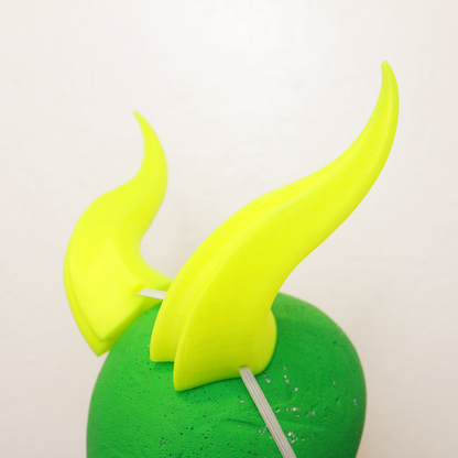 Large "Double Ridge" Costume Horns