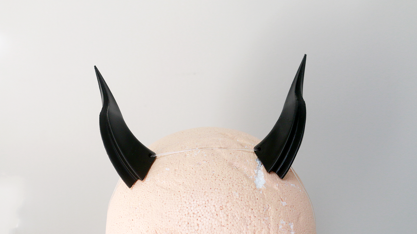 Small "Double Ridge" Costume Horns