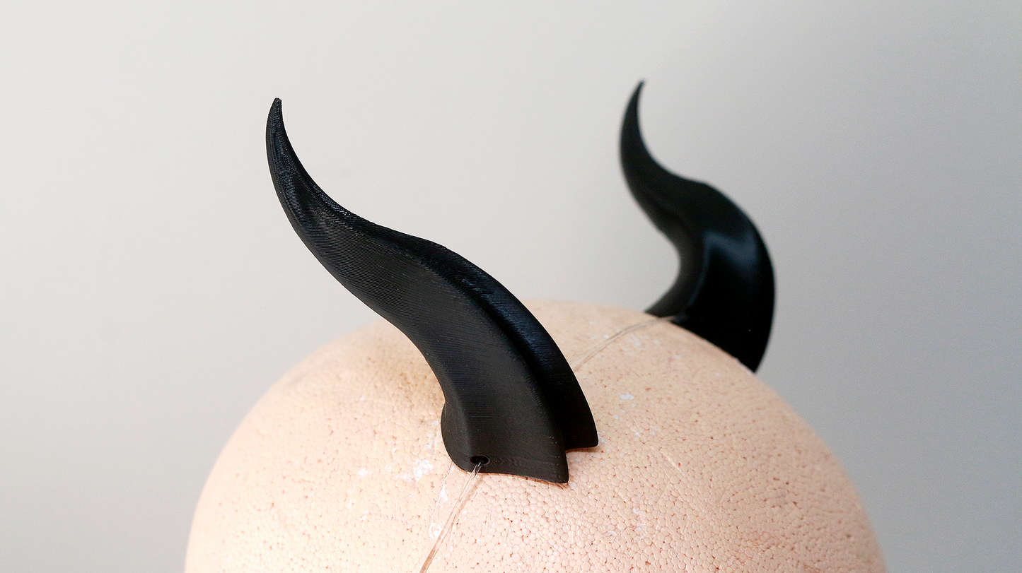 Small "Double Ridge" Costume Horns