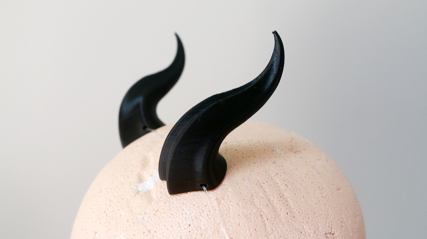 Small "Double Ridge" Costume Horns