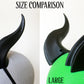 Large "Double Ridge" Costume Horns